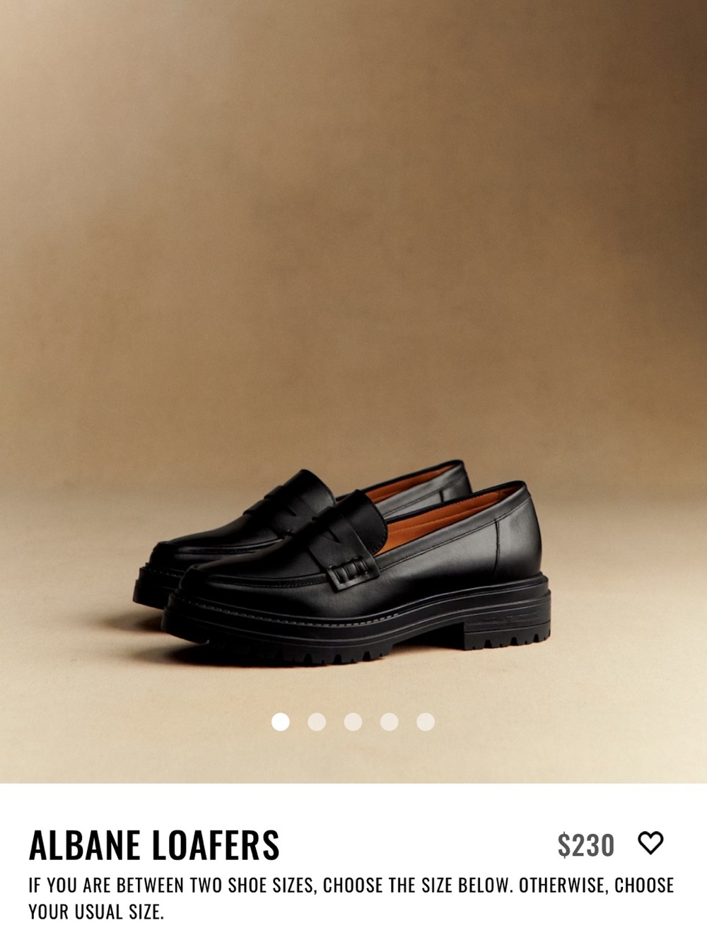 Sezane Albane Loafers Smooth Black - Size 7